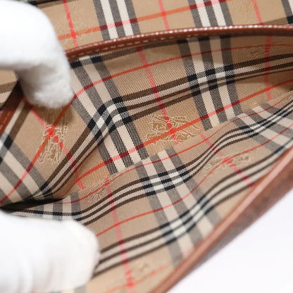 Burberry Vintage Handbag Leather, BROWN, LEATHER, Handbag