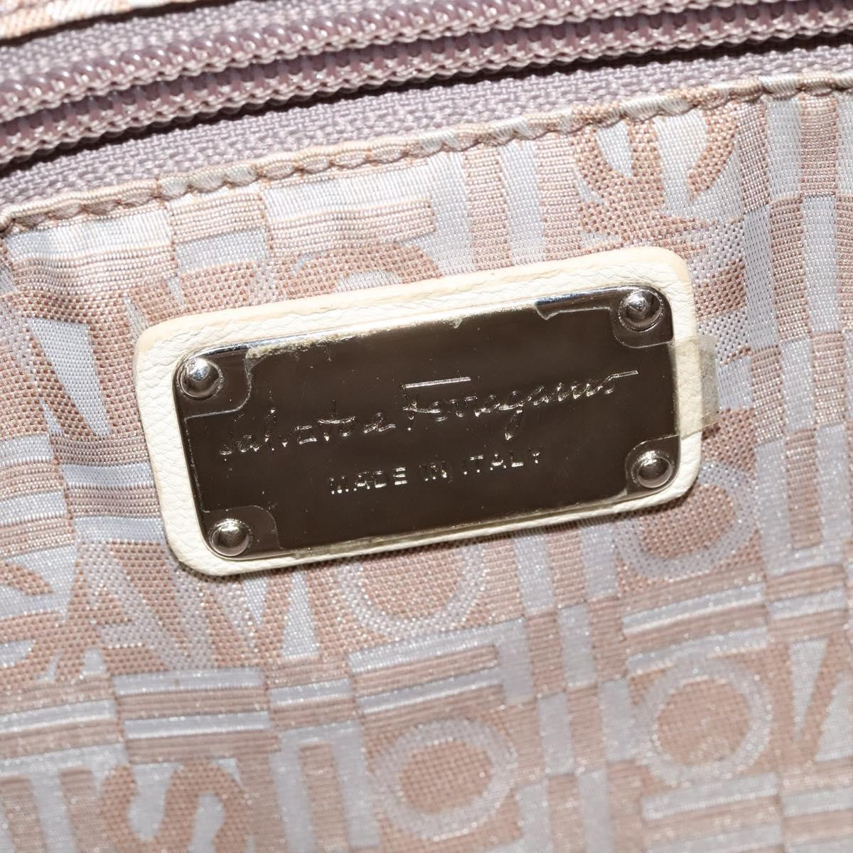 Salvatore Ferragamo Marisa Satchel Leather, BEIGE, LEATHER, Tote bag