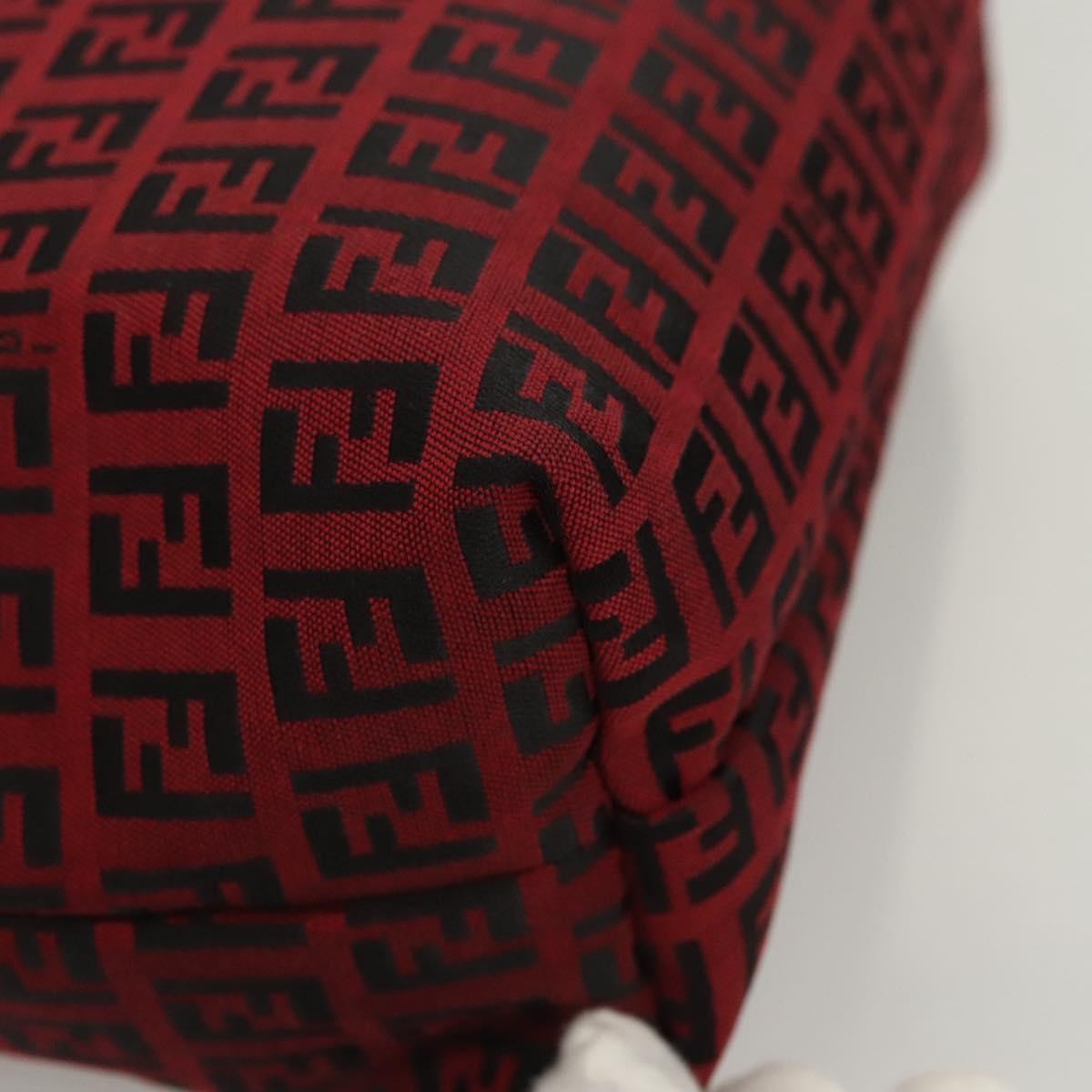 Fendi Zucca Tote bag FF motif, RED, CANVAS, Tote bag