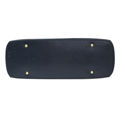 Celine Handbag Leather, NAVY, LEATHER, Handbag