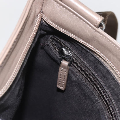 Salvatore Ferragamo Gancini Shoulder Bag Leather, BEIGE, LEATHER, Shoulder bag