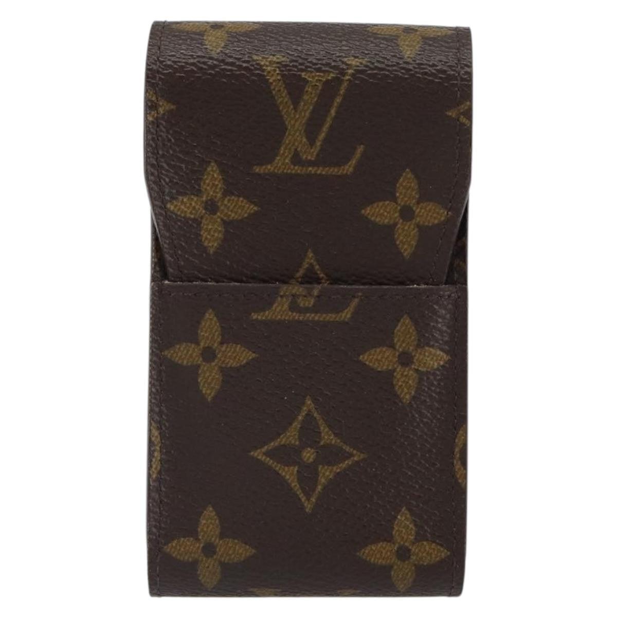 Louis Vuitton Etui Cigarette Case Monogram canvas, BROWN, CANVAS, Wallets
