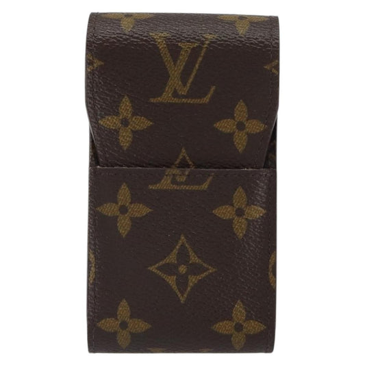 Louis Vuitton Etui Cigarette Case Monogram canvas, BROWN, CANVAS, Wallets
