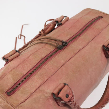 Balenciaga Twiggy Classic Studs Bag Leather, PINK, LEATHER, Handbag