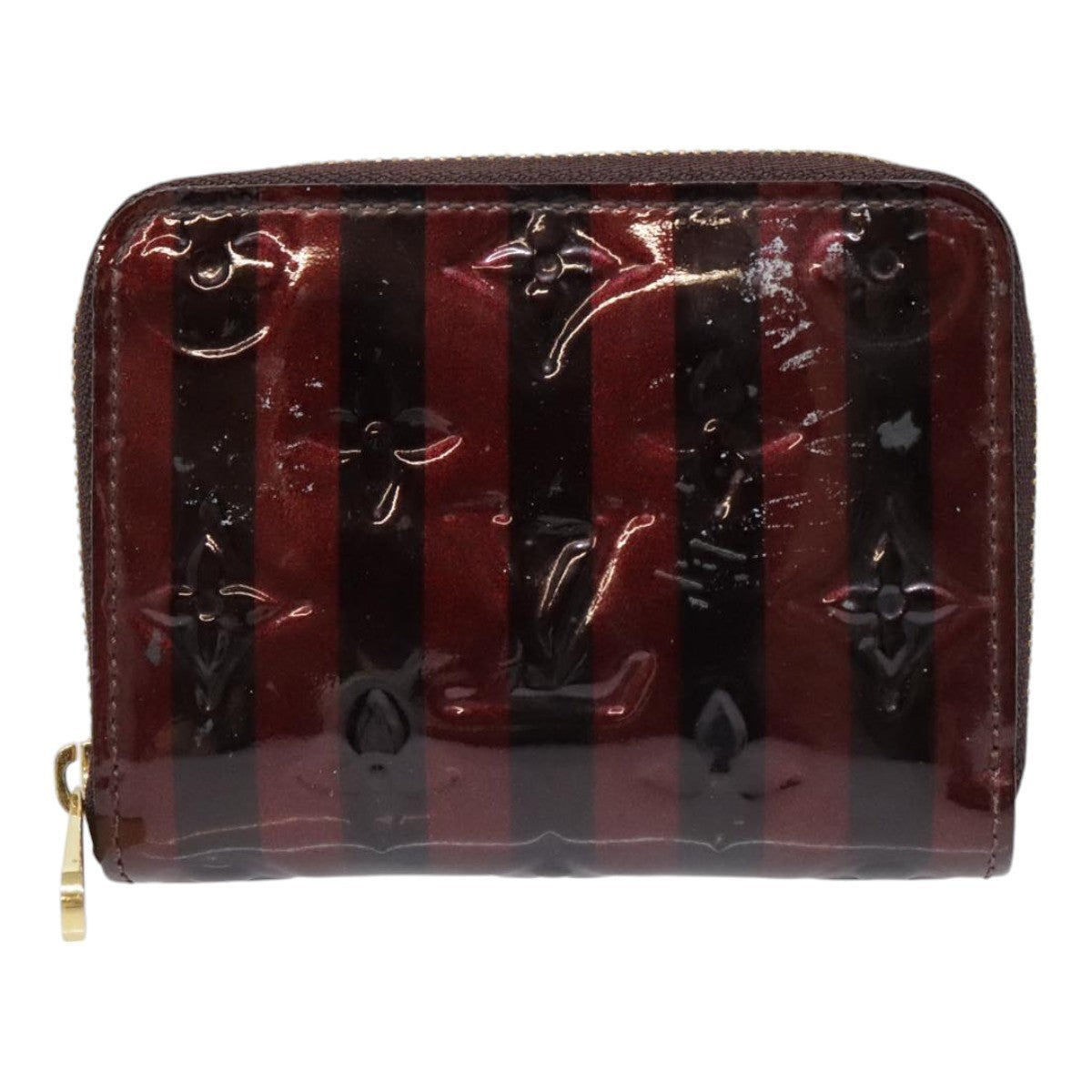 Louis Vuitton Porte-Monnaie Zippy Wallet Monogram Vernis, BURGUNDY, PATENT_LEATHER, Wallets