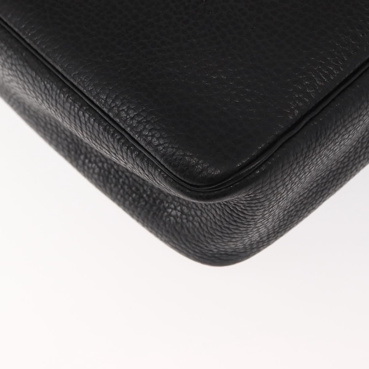 Christian Dior Vintage CD Handbag Leather, BLACK, LEATHER, Briefcase