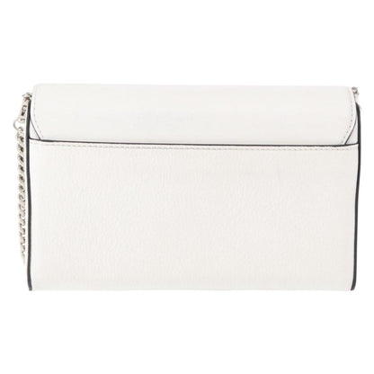 Christian Louboutin Rubylou Clutch Leather, WHITE, LEATHER, Shoulder bag