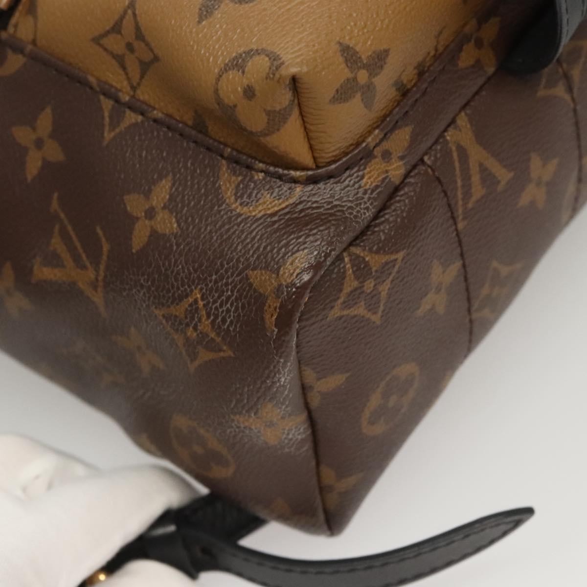 Louis Vuitton Palm Springs Backpack Reverse Monogram Canvas, BROWN, CANVAS, Backpack