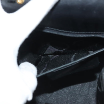 Salvatore Ferragamo Vintage Gancini Convertible Top Handle Bag Leather, BLACK, LEATHER, Handbag