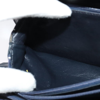 Celine Shoulder Bag Leather, NAVY, LEATHER, Shoulder bag