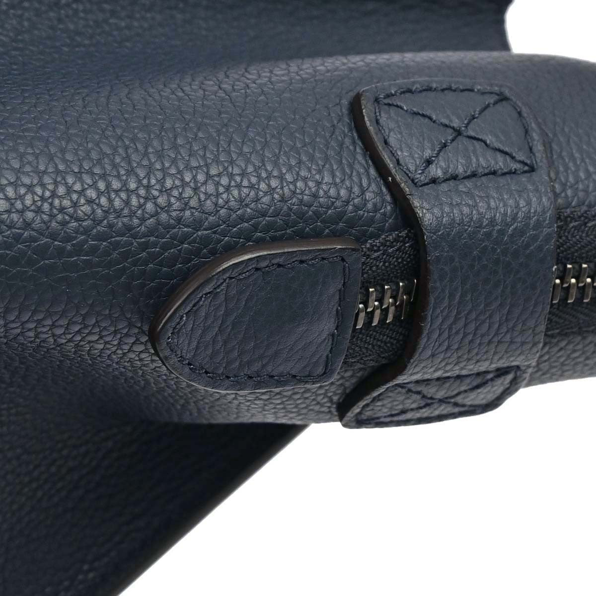 Celine Luggage Bag Grainy Leather, Navy, Leather, Handbag