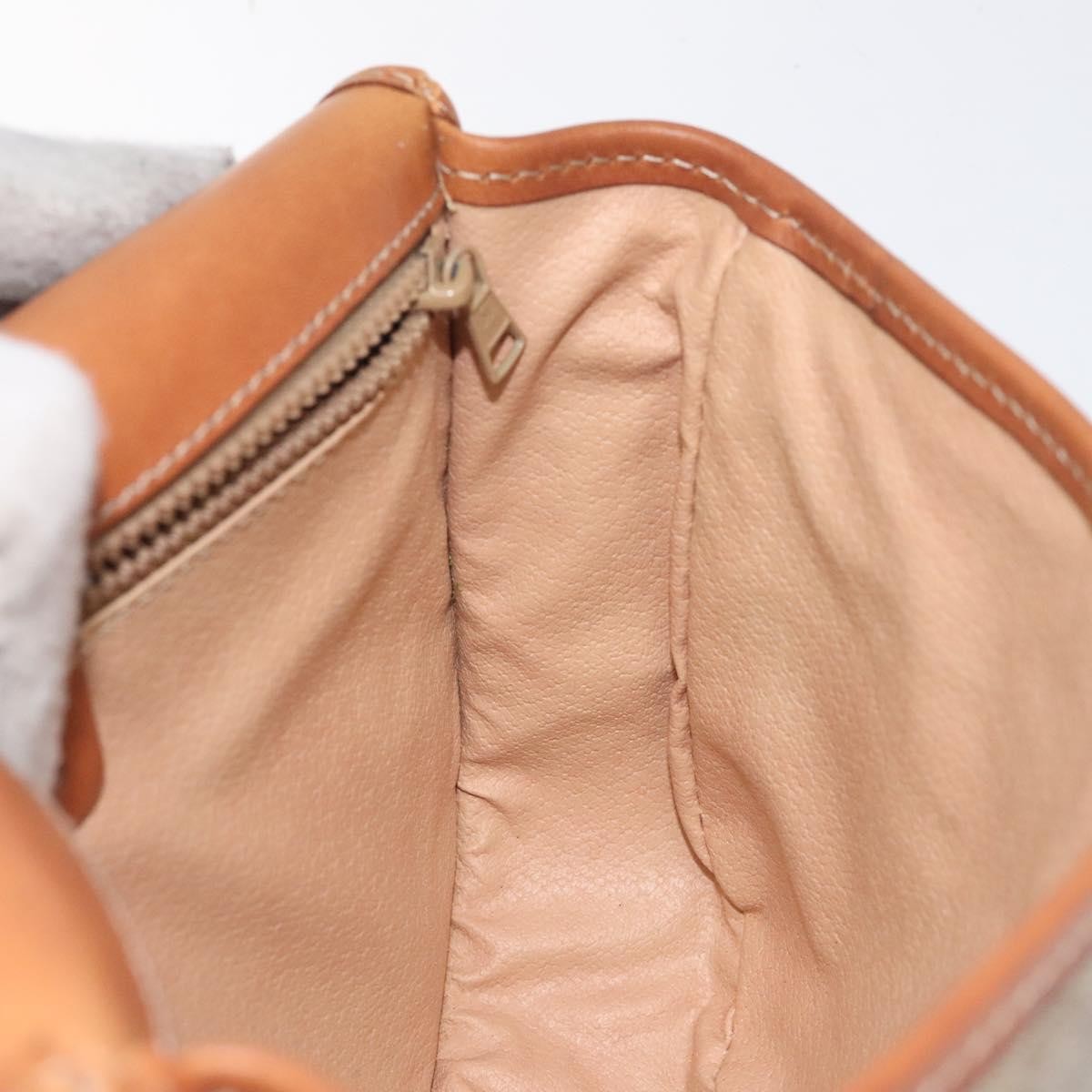 Celine Macadam Shoulder Bag PVC Leather, BEIGE, CANVAS, Shoulder bag