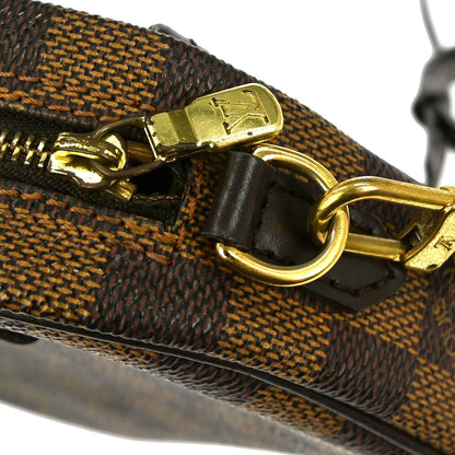 Louis Vuitton Ipanema Pochette Damier, BROWN, CANVAS, Clutche & pouche