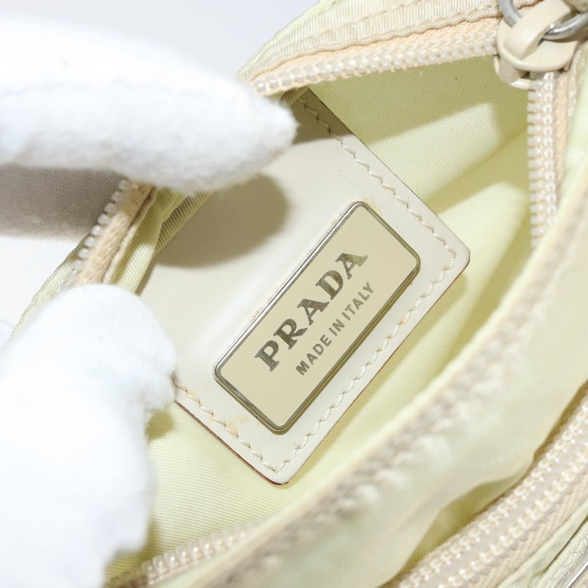 Prada Flat Messenger Tessuto, SILVER, NYLON, Shoulder bag