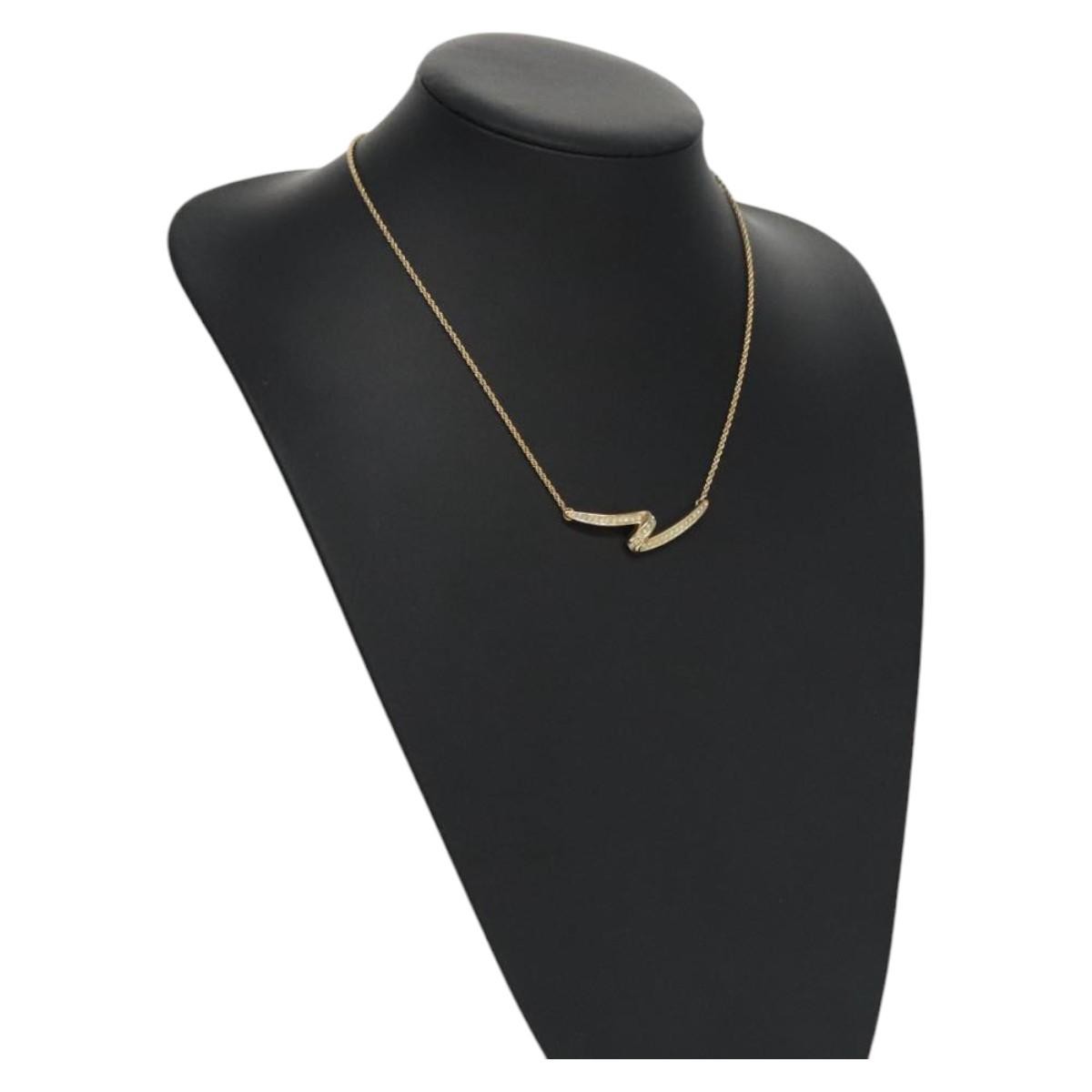 Christian Dior CD Pendant Necklace Gold-plated, GOLD, METAL, Necklace