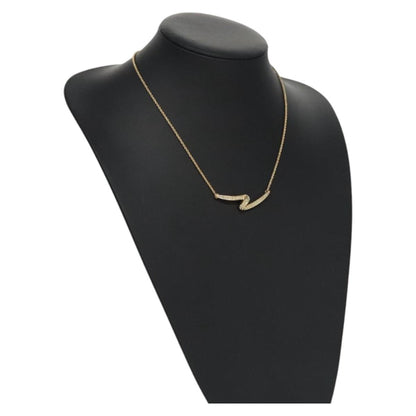 Christian Dior CD Pendant Necklace Gold-plated, GOLD, METAL, Necklace