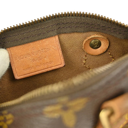 Louis Vuitton Speedy Mini HL Handbag Monogram Canvas, BROWN, CANVAS, Handbag
