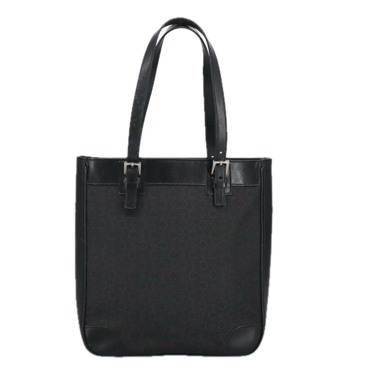 Celine Vintage Macadam Shoulder Bag Macadam Canva  Vinyl, BLACK, CANVAS, Shoulder bag