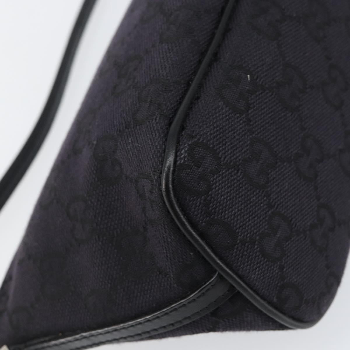 Gucci Vintage Boat Pochette GG Canvas, BLACK, CANVAS, Clutche & pouche
