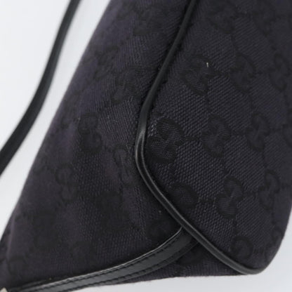 Gucci Vintage Boat Pochette GG Canvas, BLACK, CANVAS, Clutche & pouche