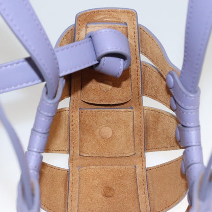 Bottega Veneta Shell Bag Leather, Purple, Leather, Shoulder Bag