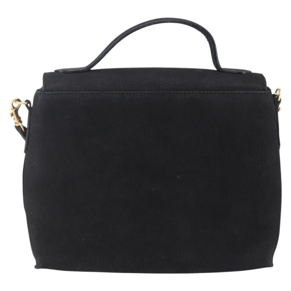 Celine Circle Logo Shoulder Bag Leather, BLACK, LEATHER, Shoulder bag