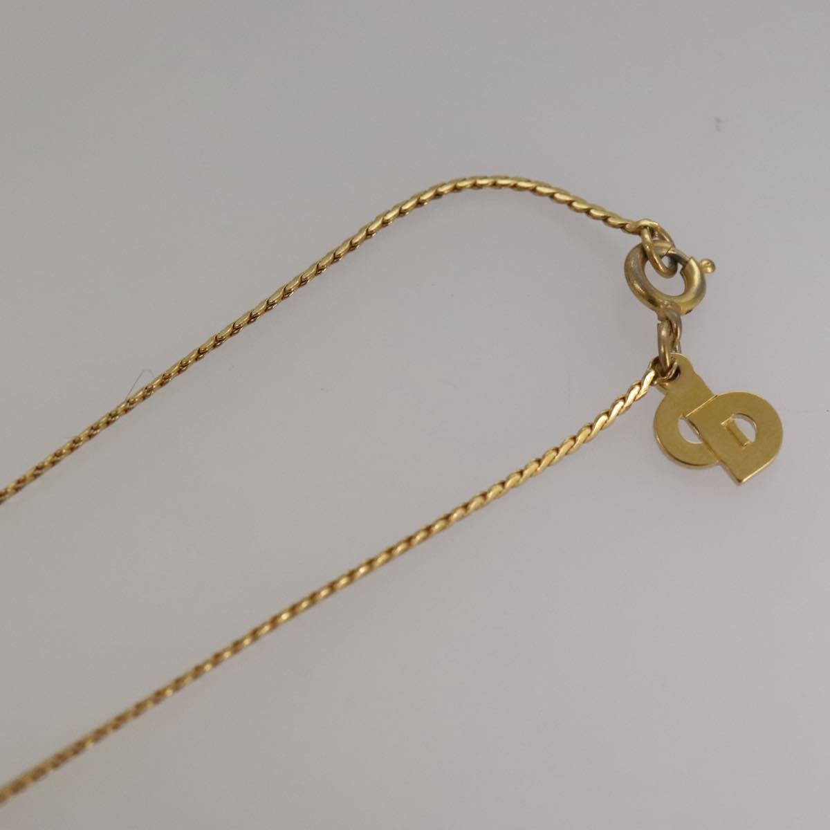 Christian Dior CD Pendant Necklace Gold-plated, GOLD, GOLD_PLATED, Necklace