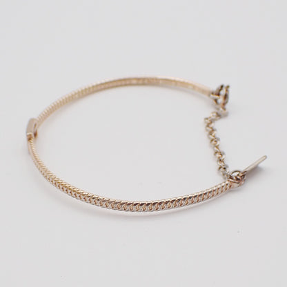 Fendi Baguette Bracelet Gold Plated, GOLD, GOLD_PLATED, Bracelet