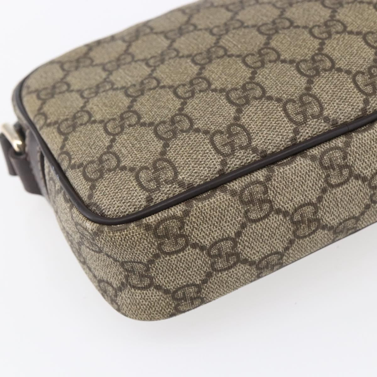 Gucci Front Zip Crossbody GG Canvas, BEIGE, CANVAS, Shoulder bag