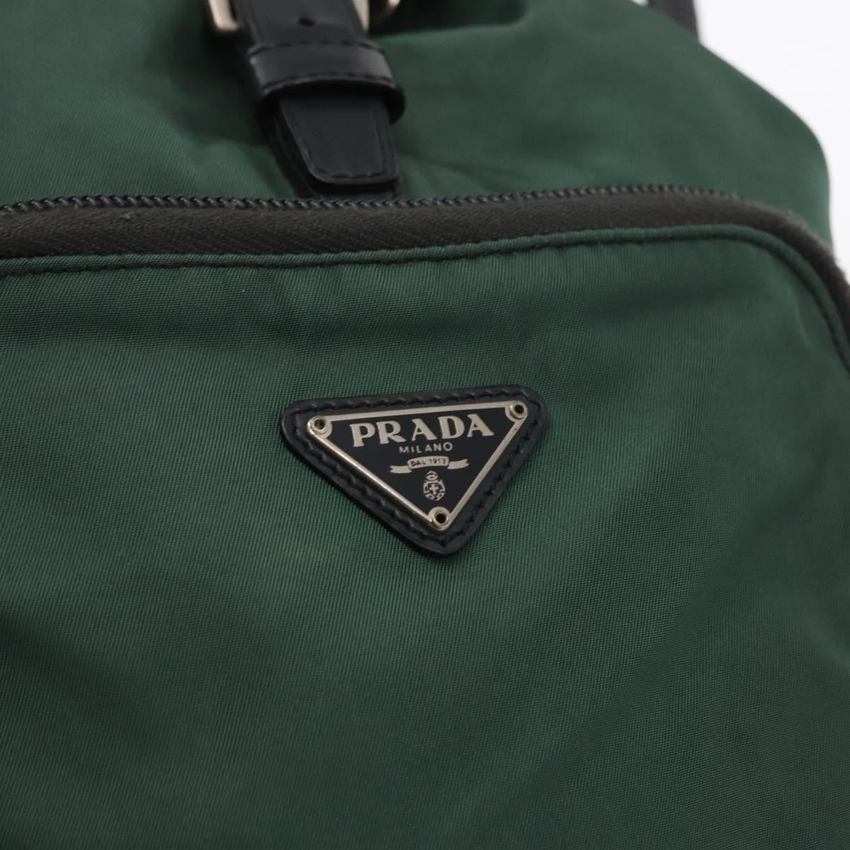 Prada Front Pocket Backpack Tessuto, GREEN, NYLON, Backpack