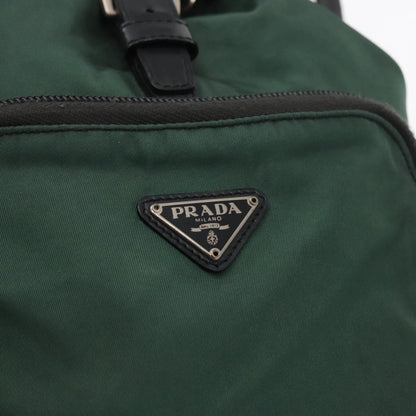 Prada Front Pocket Backpack Tessuto, GREEN, NYLON, Backpack