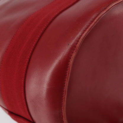 Salvatore Ferragamo Vala Shoulder Bag Leather, RED, LEATHER, Shoulder bag