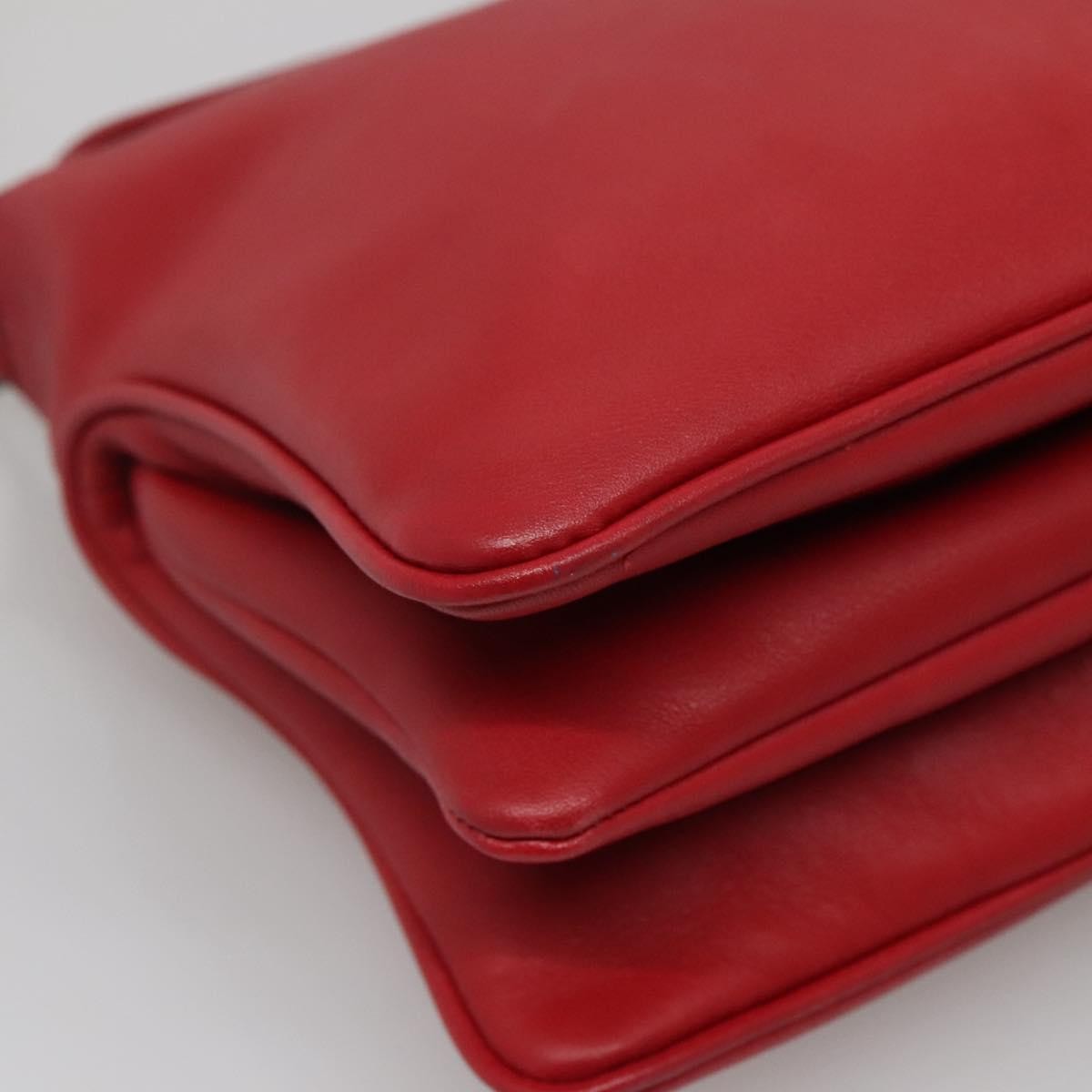 Miu Miu Triple Compartment Convertible Satchel Leather, RED, LEATHER, Shoulder bag