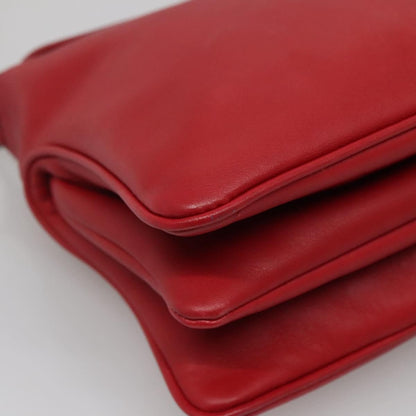 Miu Miu Triple Compartment Convertible Satchel Leather, RED, LEATHER, Shoulder bag