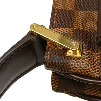 Louis Vuitton Aubagne Bag Damier, BROWN, CANVAS, Shoulder bag