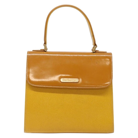 Burberry Vintage Handbag Leather, YELLOW, LEATHER, Handbag