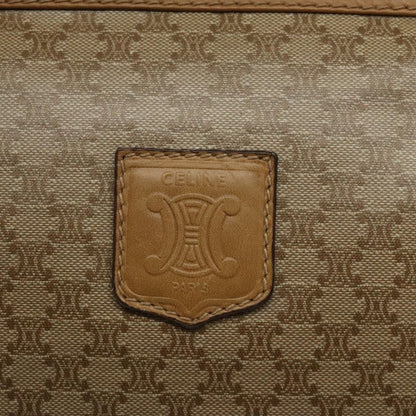 Celine Macadam Handbag Macadam with leather, BEIGE, CANVAS, Handbag