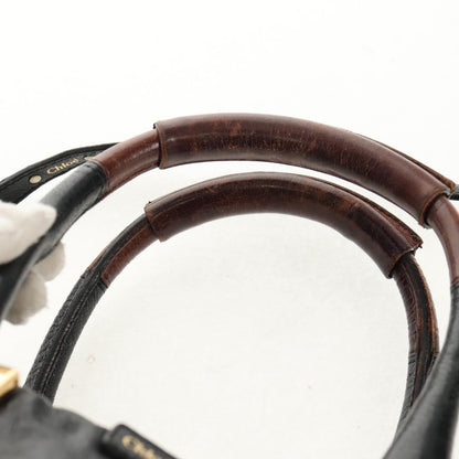 Chloe Ethel Handbag Leather, BLACK, LEATHER, Handbag