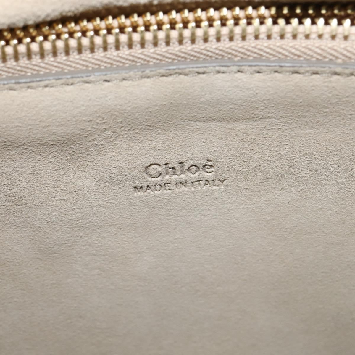 Chloe Faye Shoulder Bag Leather and Suede, NAVY, LEATHER, Shoulder bag
