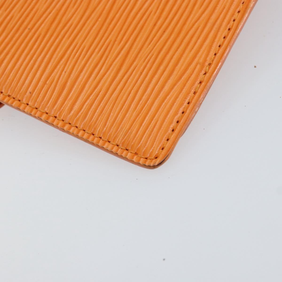 Louis Vuitton Agenda Cover Epi Leather, ORANGE, LEATHER, Wallets