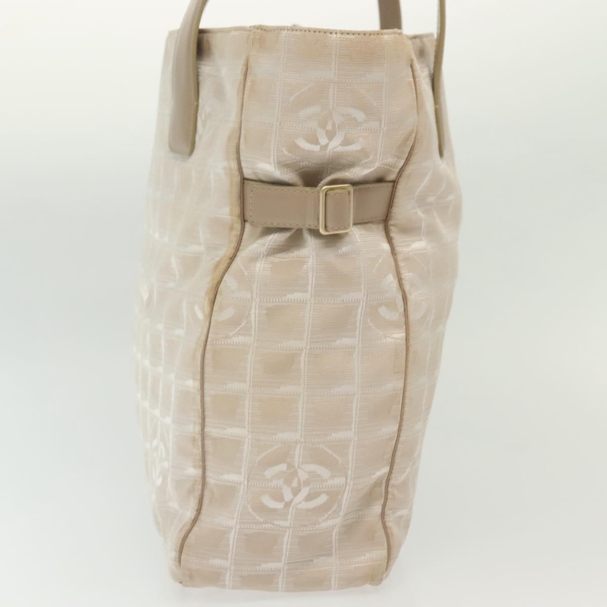 Chanel Travel Line Tote Nylon, BEIGE, NYLON, Tote bag