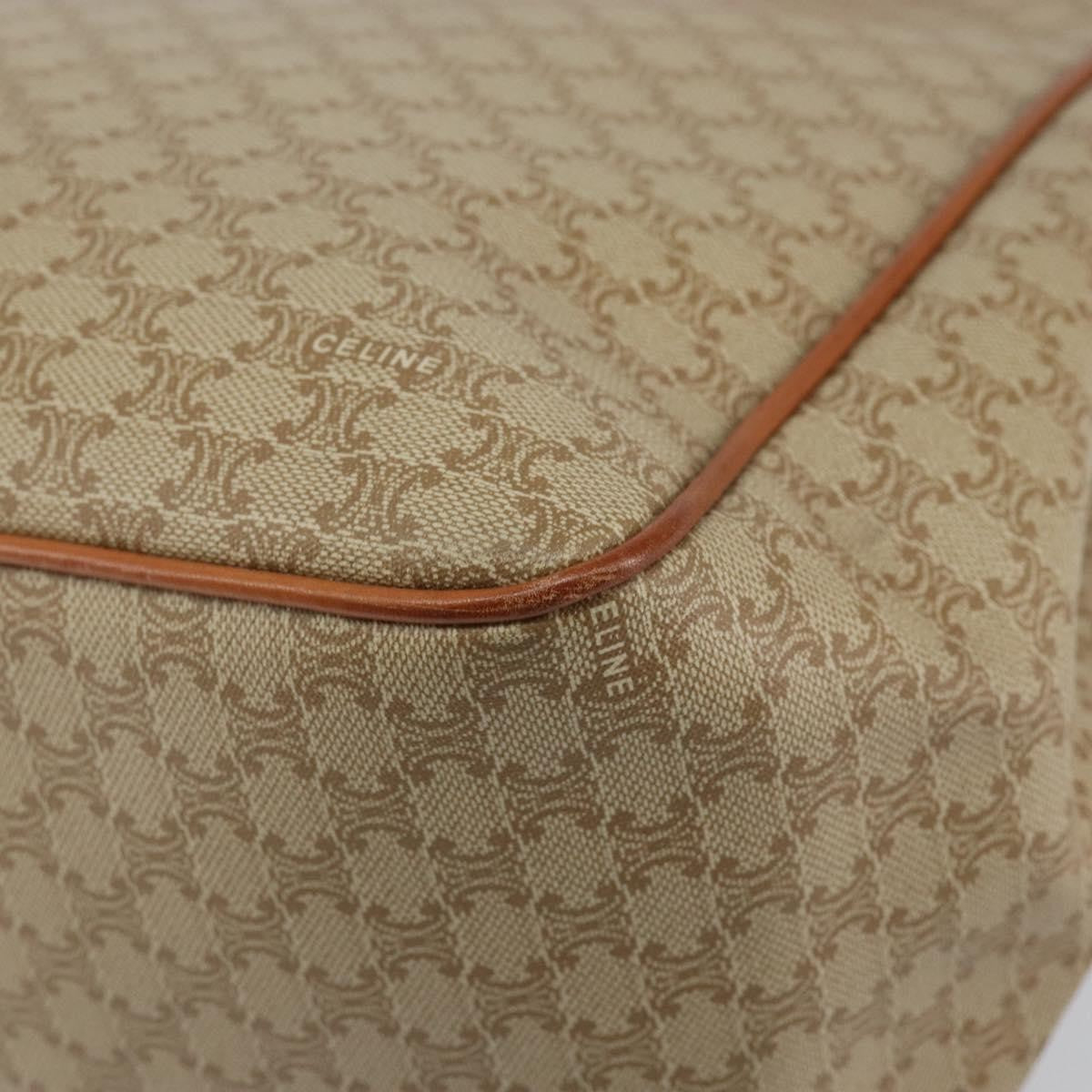 Celine Macadam Shoulder Bag PVC Leather, BEIGE, CANVAS, Shoulder bag