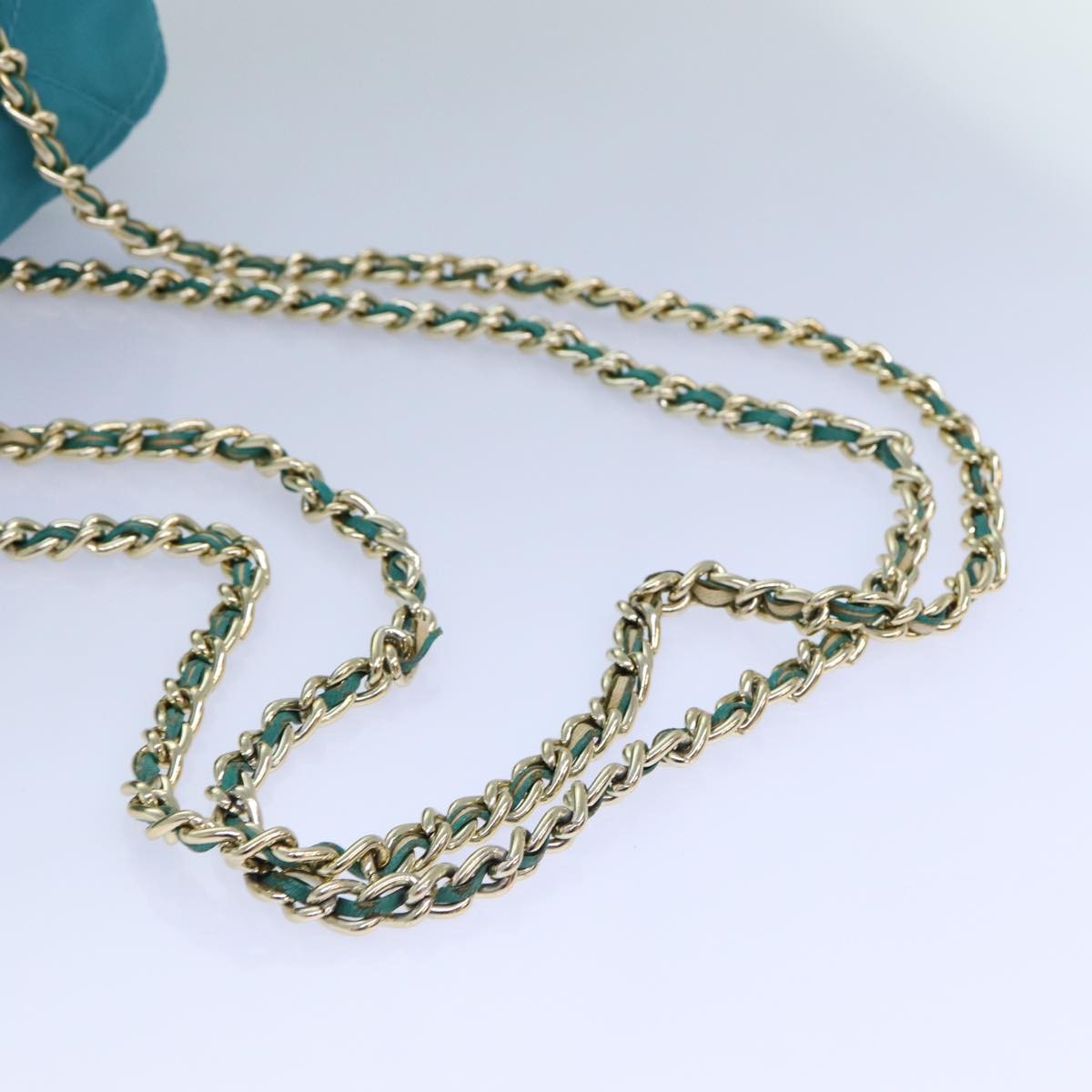 Prada Chain Shoulder Bag Tessuto, BLUE, NYLON, Shoulder bag