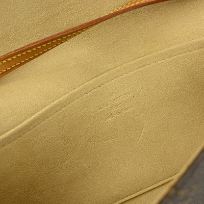 Louis Vuitton Twin Handbag Monogram Canvas, BROWN, CANVAS, Clutche & pouche