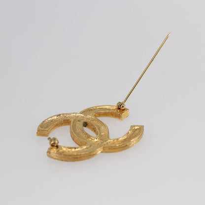Chanel CC Coco Brooch Metal and Rhinestone, GOLD, METAL, Brooch