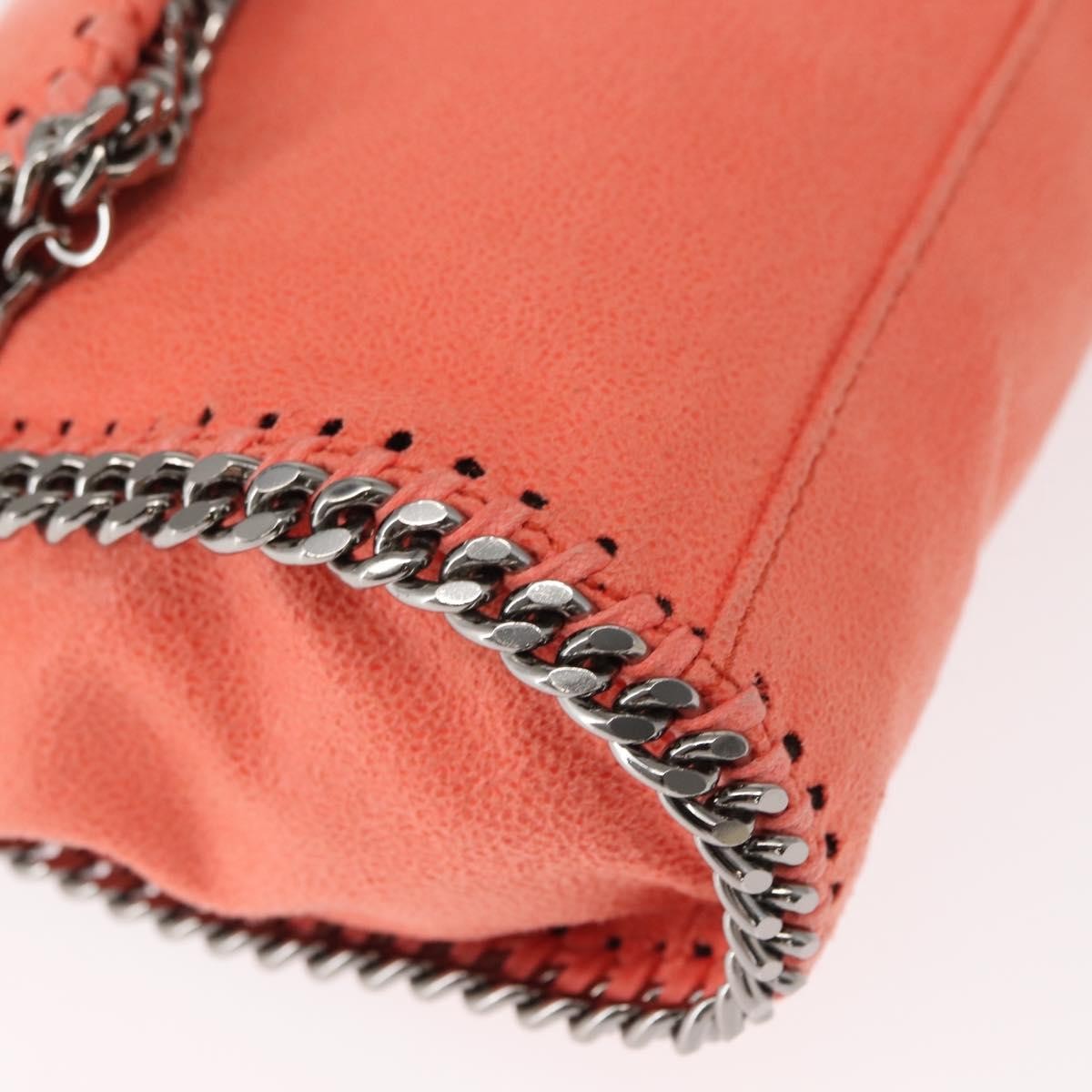 Stella McCartney Falabella Fold Over Flap Crossbody Bag Shaggy Deer, ORANGE, POLYESTER, Shoulder bag