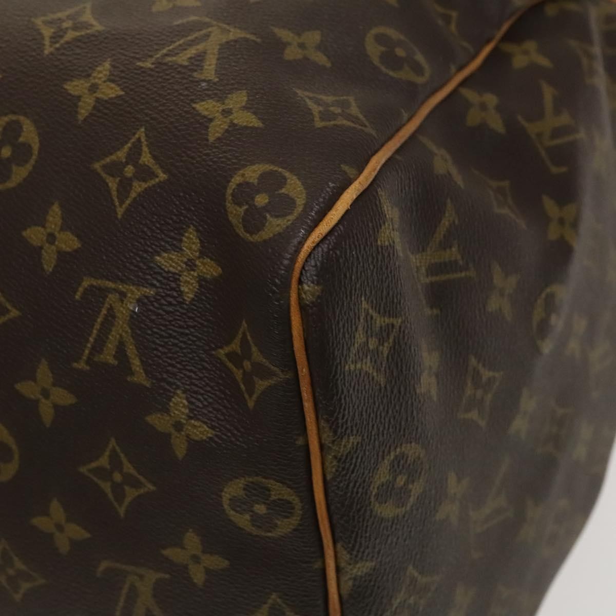 Louis Vuitton Keepall Bag Monogram Canvas, BROWN, CANVAS, Travel bag