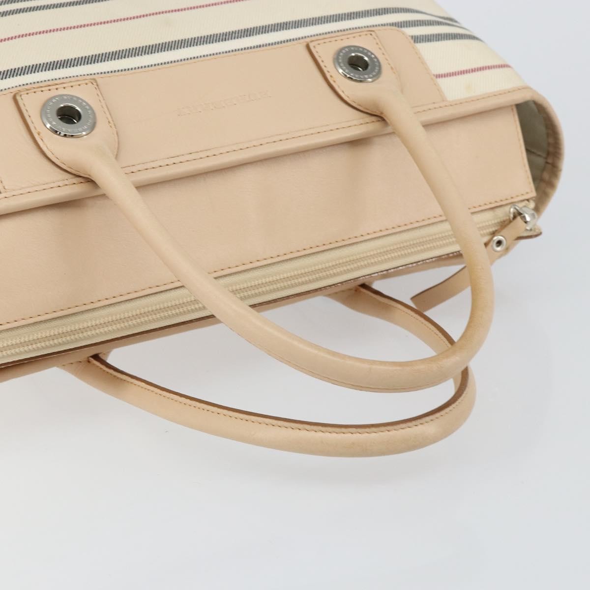 Burberry Nova Check Tote Canvas and Leather, BEIGE, CANVAS, Tote bag