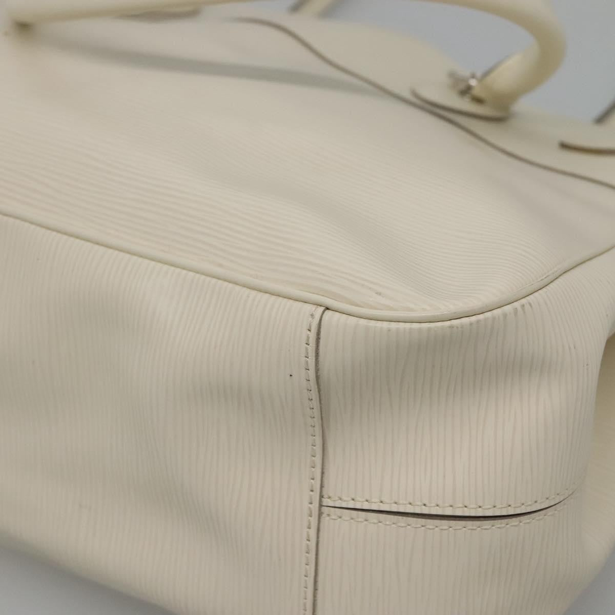 Louis Vuitton Passy Tote Epi Leather, WHITE, LEATHER, Tote bag