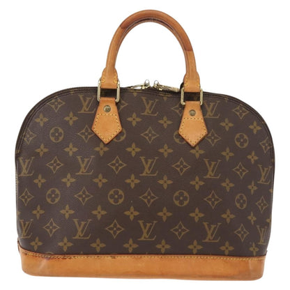 Louis Vuitton Alma Handbag Monogram Canvas, BROWN, CANVAS, Handbag